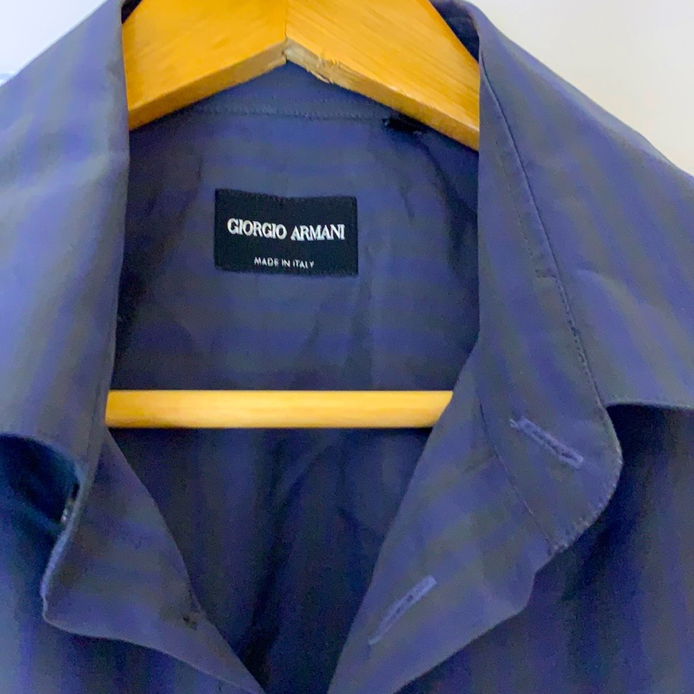 Armani black label silk and nylon sport shirt size 40 (15.5) PRICE FIRM